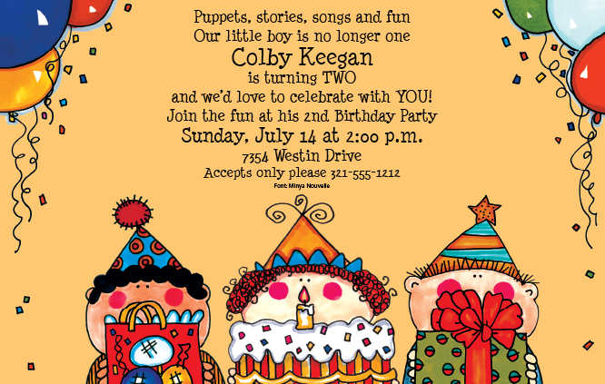 kids birthday invitation ideas