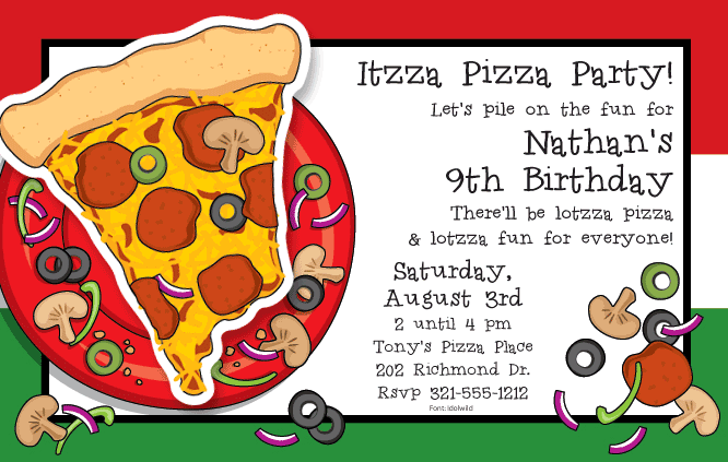 blank pizza party invitation koni polycode co